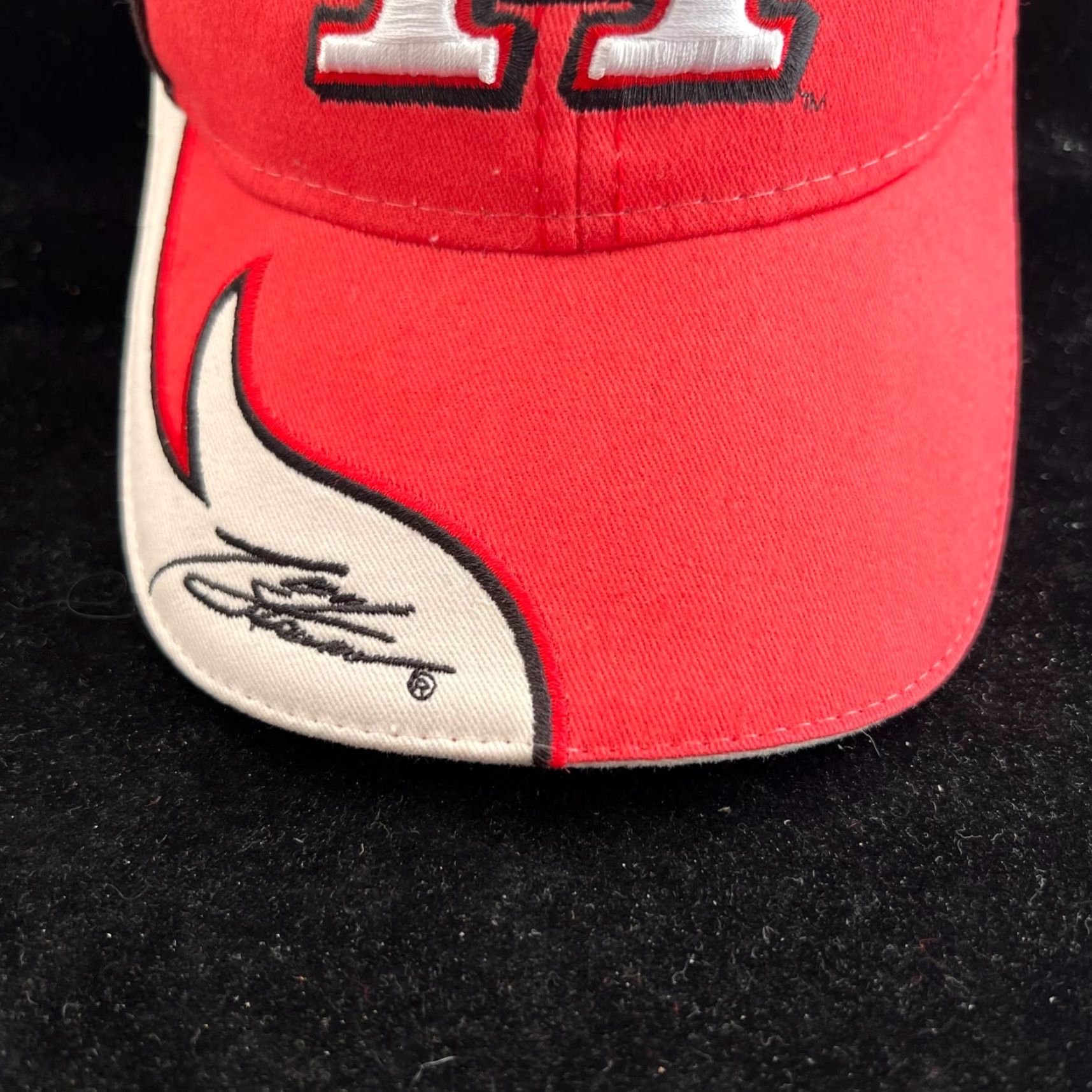Vintage VINTAGE Tony Stewart 14 Old Spice Racing Hat Mens Red Winners Circle NASCAR Adjustable Size ONE SIZE - 3 Thumbnail