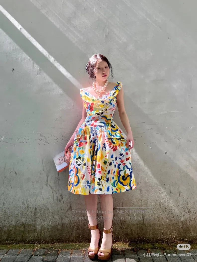 Vivienne Westwood Vivienne Westwood Graffiti Waist-Cinching Dress Size M / US 6-8 / IT 42-44 - 2 Thumbnail