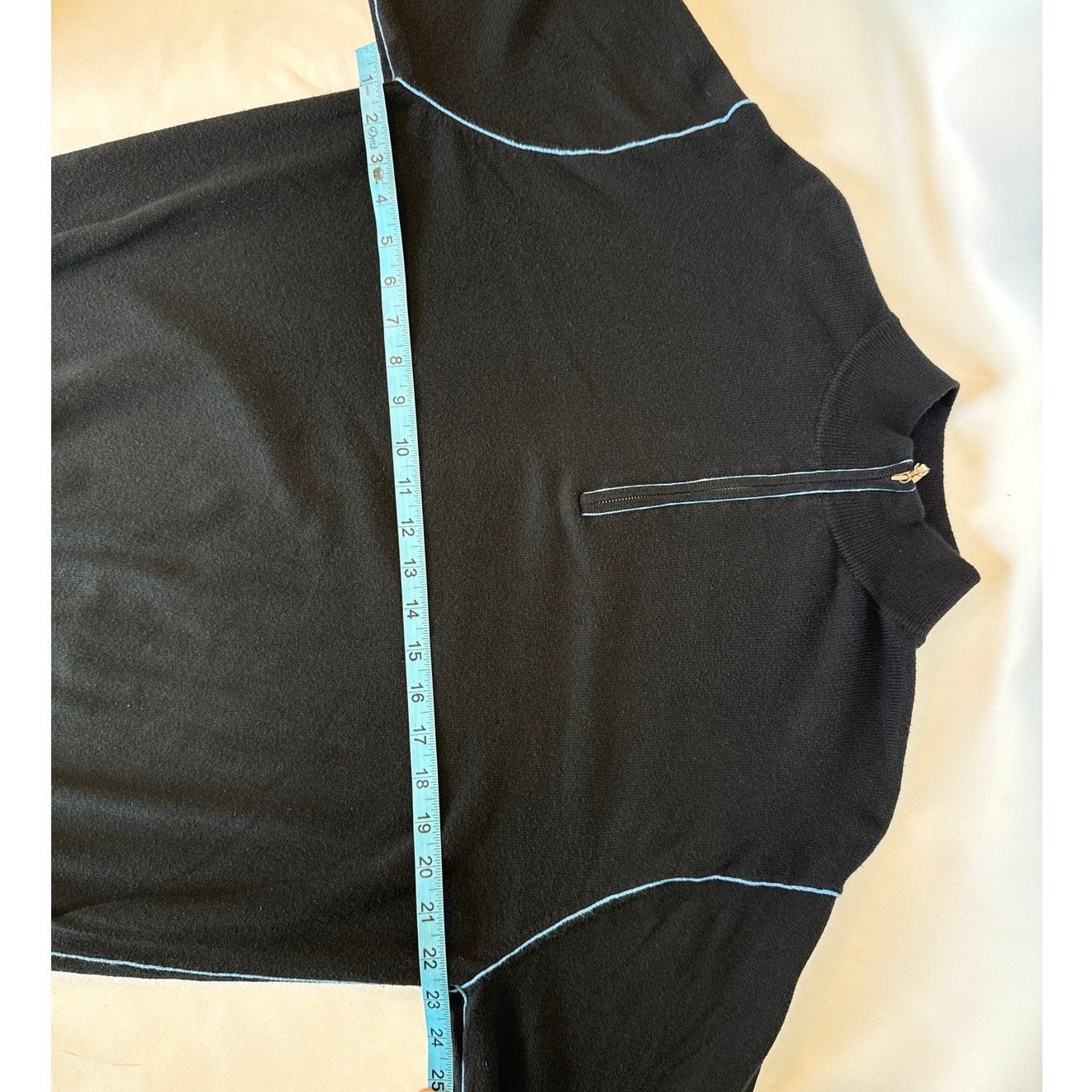 Peter Millar Peter Millar Mens 1/4 Zip Pullover Sweatshirt Black Medium Size US M / EU 48-50 / 2 - 4 Thumbnail