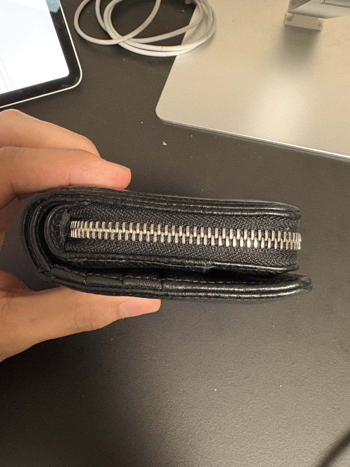 Chrome hearts sq zip wallet