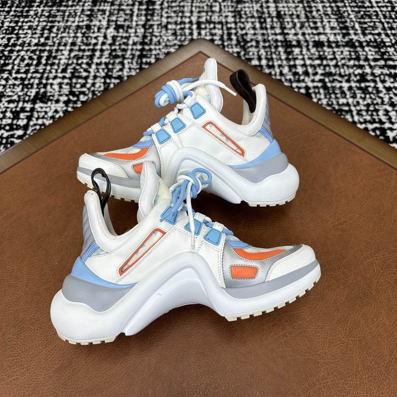 Louis Vuitton Louis Vuitton Archlight Sneakers in Gray White Blue - Size US 5.5 / EU 38 - 7 Thumbnail