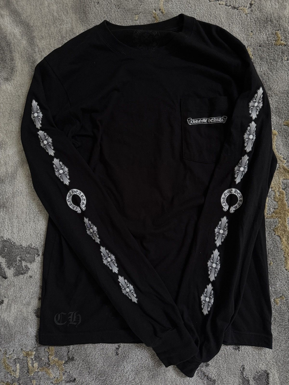 Chrome Hearts Chrome Hearts Floral Cross Long Sleeve T Shirt Size US M / EU 48-50 / 2 - 7 Thumbnail
