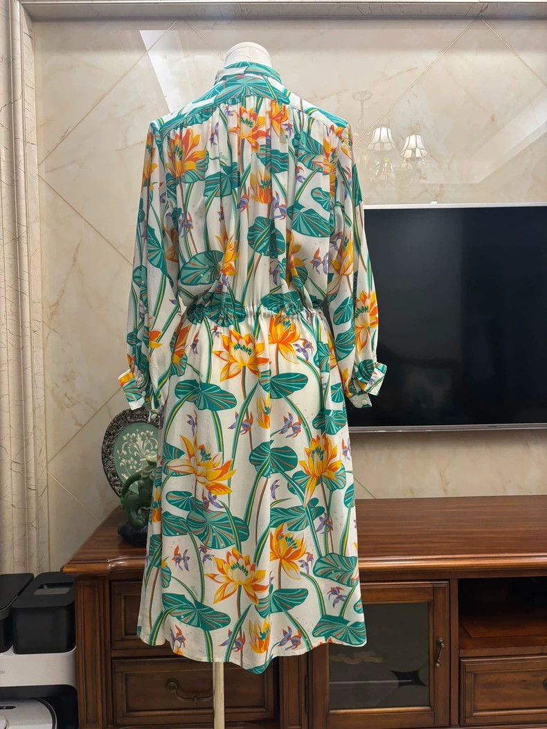 Loewe loewe Mulberry silk dress 2506-Nextarrow Size 4XL / US 24-26 - 2 Thumbnail