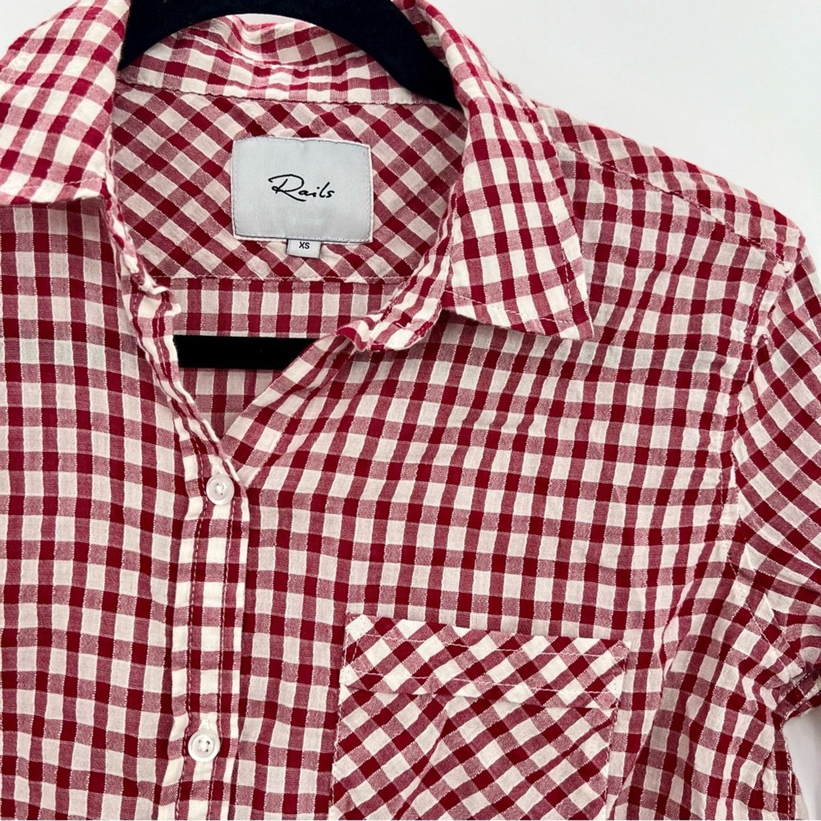 Rails Rails Farrah Plaid Button Shirt Top Blouse Gingham Checkered Size XS / US 0-2 / IT 36-38 - 4 Thumbnail