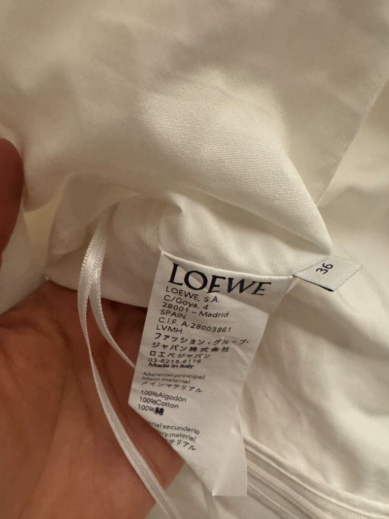 Loewe LOEWE White shirt Size XXS / US 00 / IT 34 - 4 Thumbnail