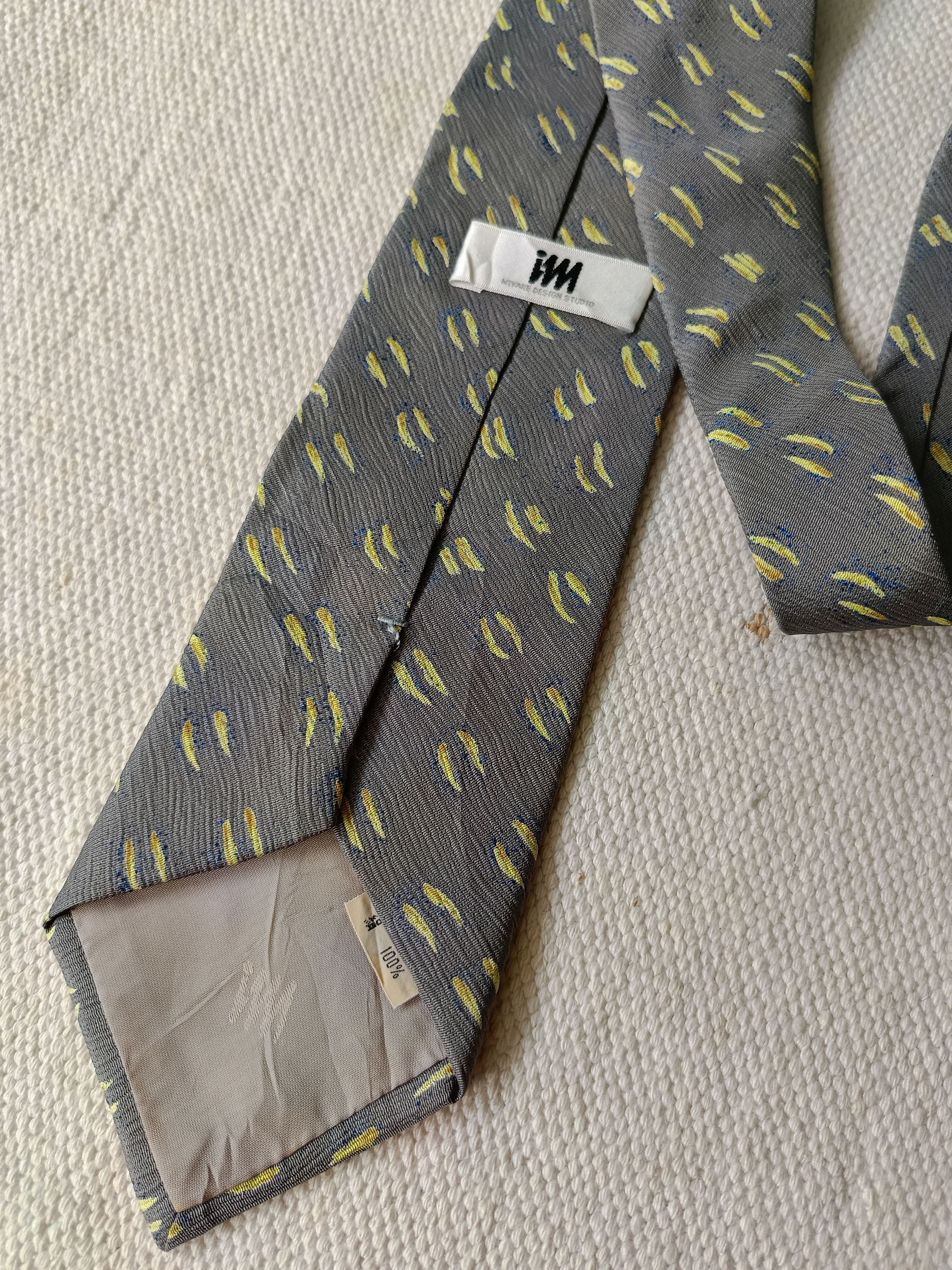 Issey Miyake Issey Miyake IM design studio Japan 90s vintage gray ties Size ONE SIZE - 5 Thumbnail
