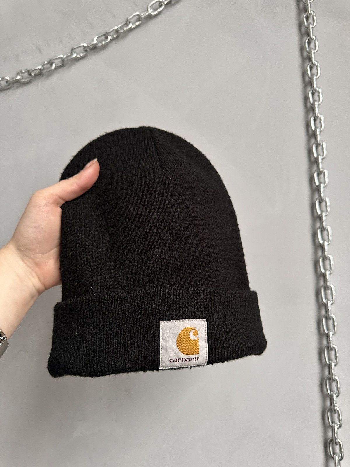 Carhartt Wow 😻 White Beanie Carhartt Y2K Streetwear Outdoor Arcteryx Size ONE SIZE - 5 Thumbnail