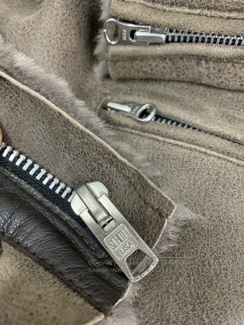 Schott Schott Vintage motorcycle leather jacket, sheepskin fur is Size US M / EU 48-50 / 2 - 6 Thumbnail