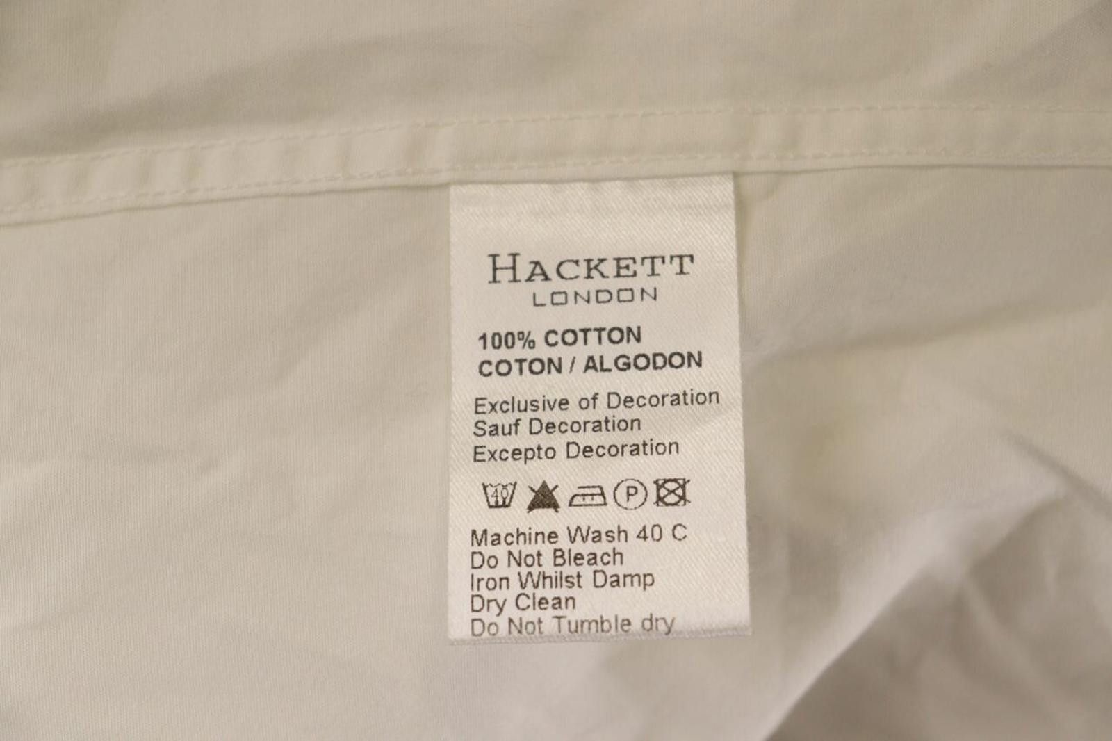 Designer Hackett London Italian Finest Cotton Shirt Size 41 / 16 Size US M / EU 48-50 / 2 - 10 Thumbnail