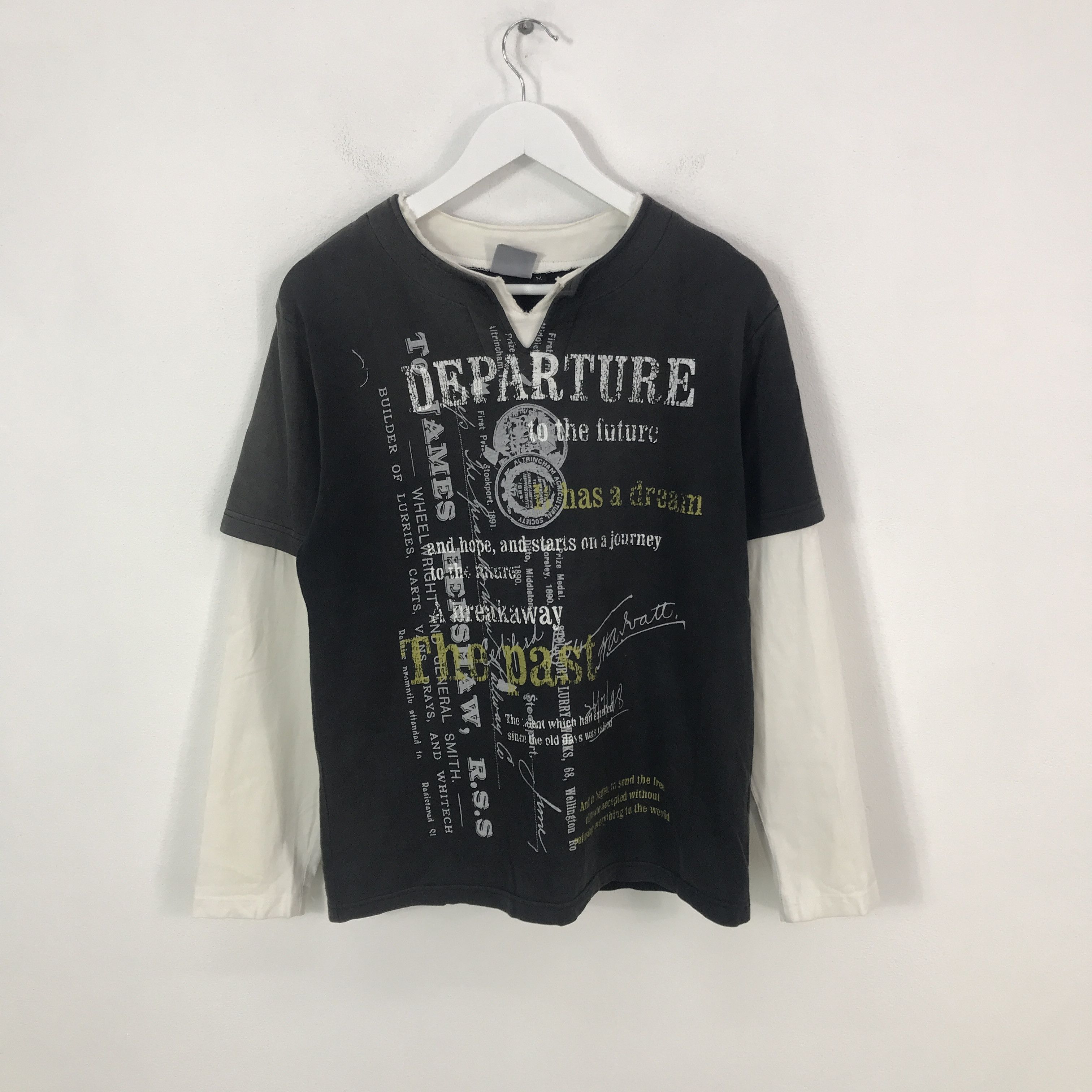 Rare Oxfam japan fashion style Long Sleeve T-Shirt