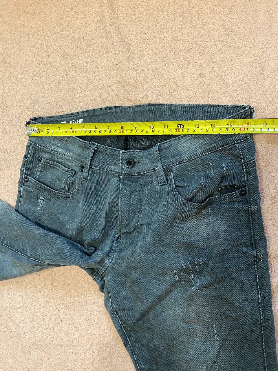 G-Star New G-Star Faded Grey Neblina Revend Skinny Jeans Size US 32 / EU 48 - 17 Thumbnail