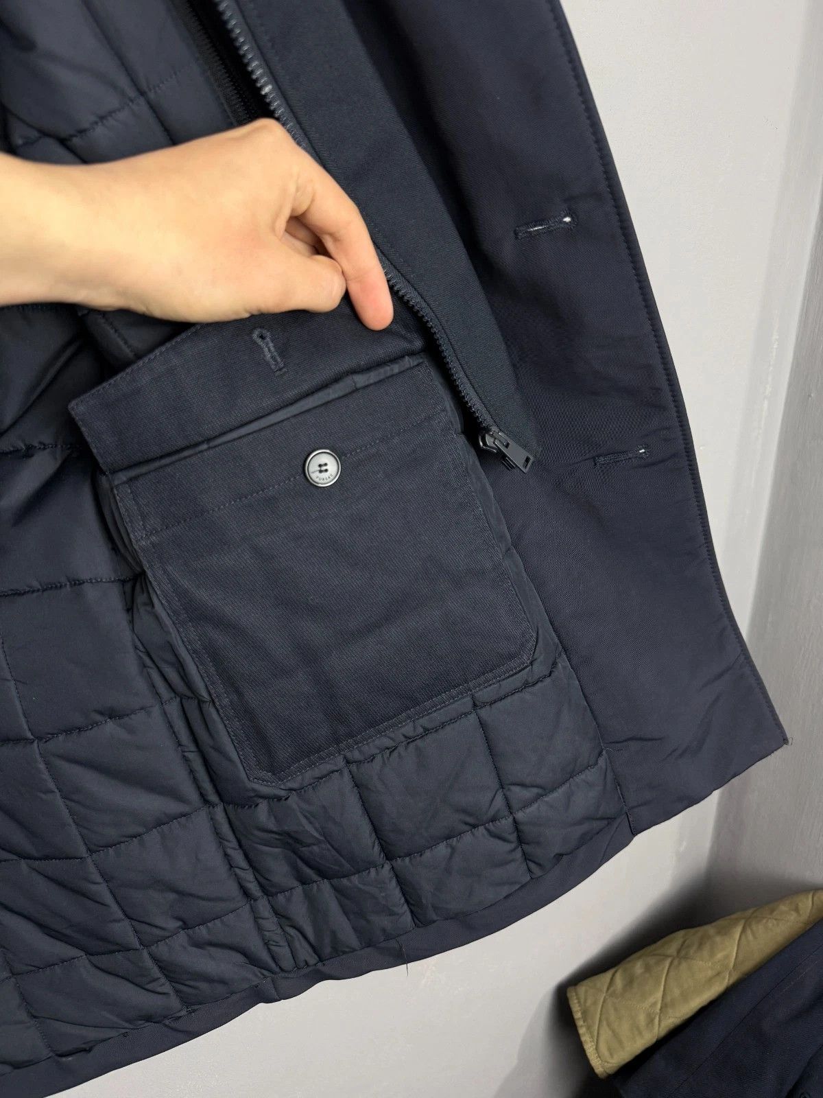 De Fursac De Fursac Navy Blue Coat Jacket Cloth Parka RRP 900$ Size US L / EU 52-54 / 3 - 10 Thumbnail
