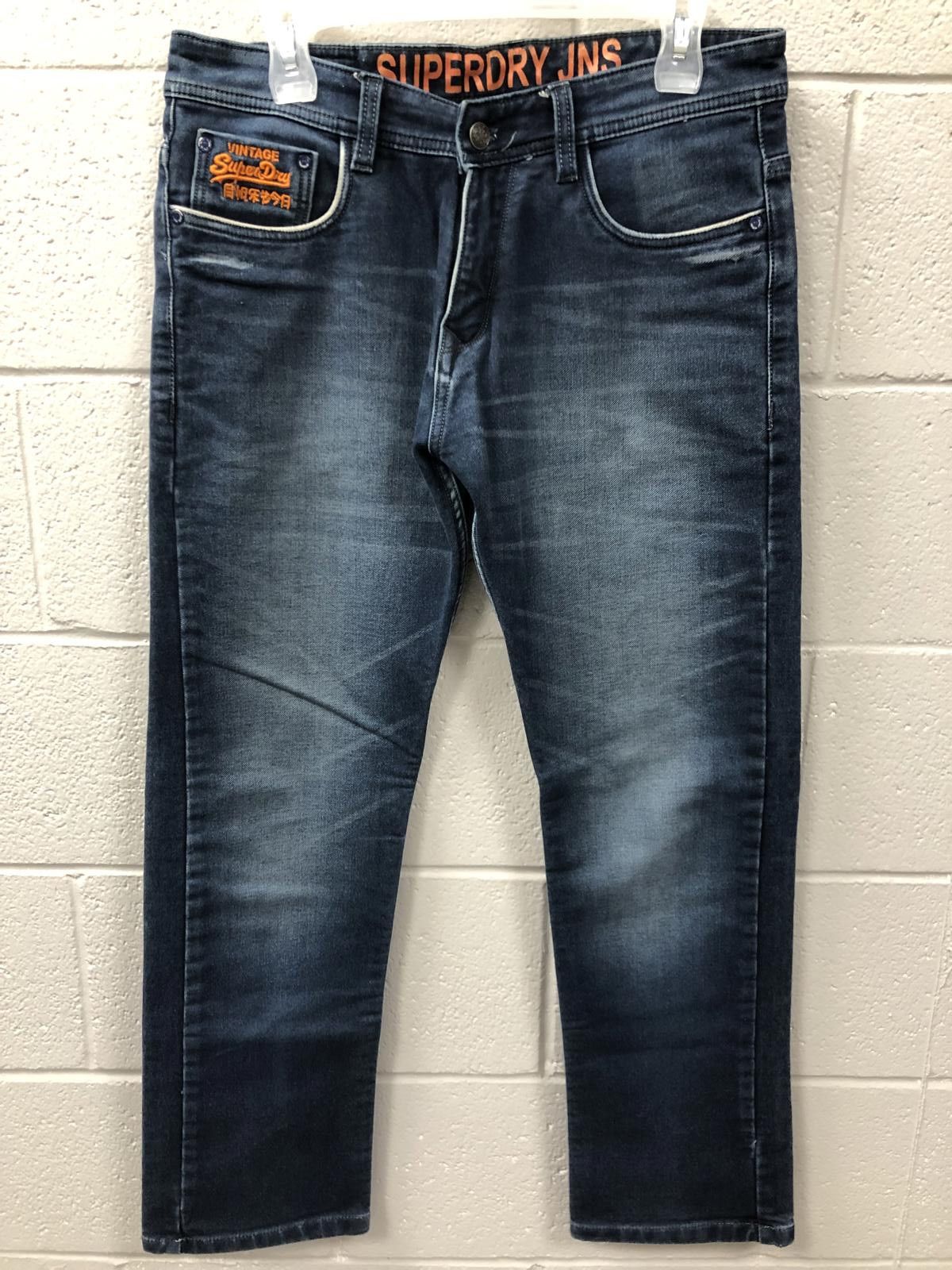 Superdry Superdry Men's Vintage Jeans - Blue Denim Size US 32 / EU 48 - 1 Thumbnail