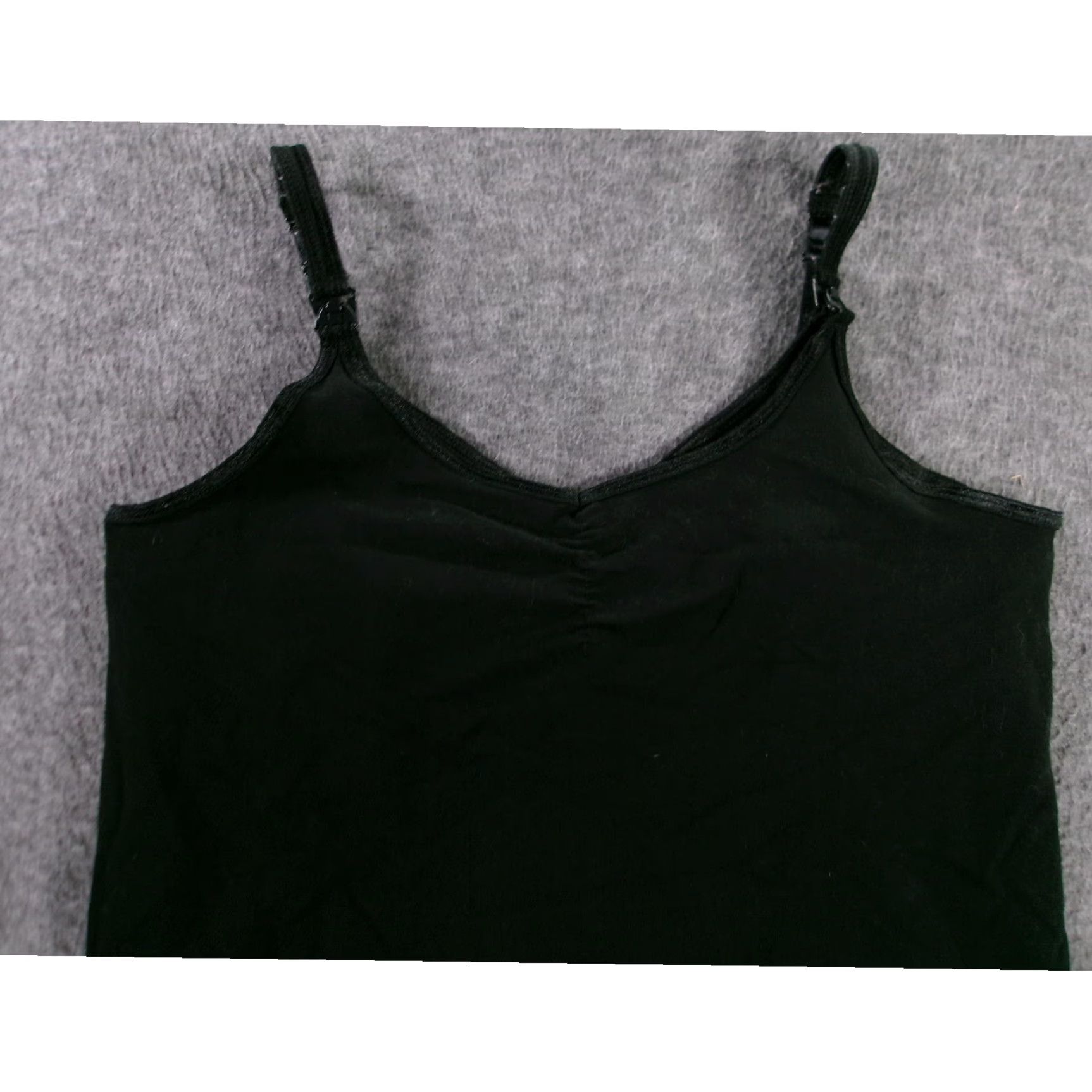 Vintage VINTAGE Rumina Maternity Camisole Women Large Black Nursing Spaghetti Straps Stretch Modern Size L / US 10 / IT 46 - 2 Thumbnail