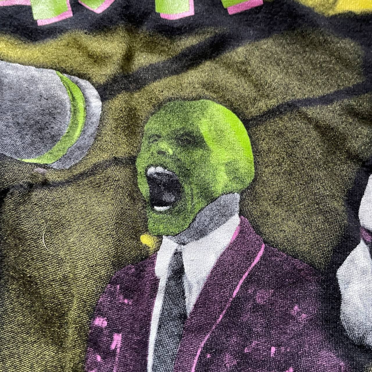 Vintage VINTAGE 90S RARE THE MASK ICONIC MOVIE COMEDY LONG SLEEVE Size US XXL / EU 58 / 5 - 9 Thumbnail