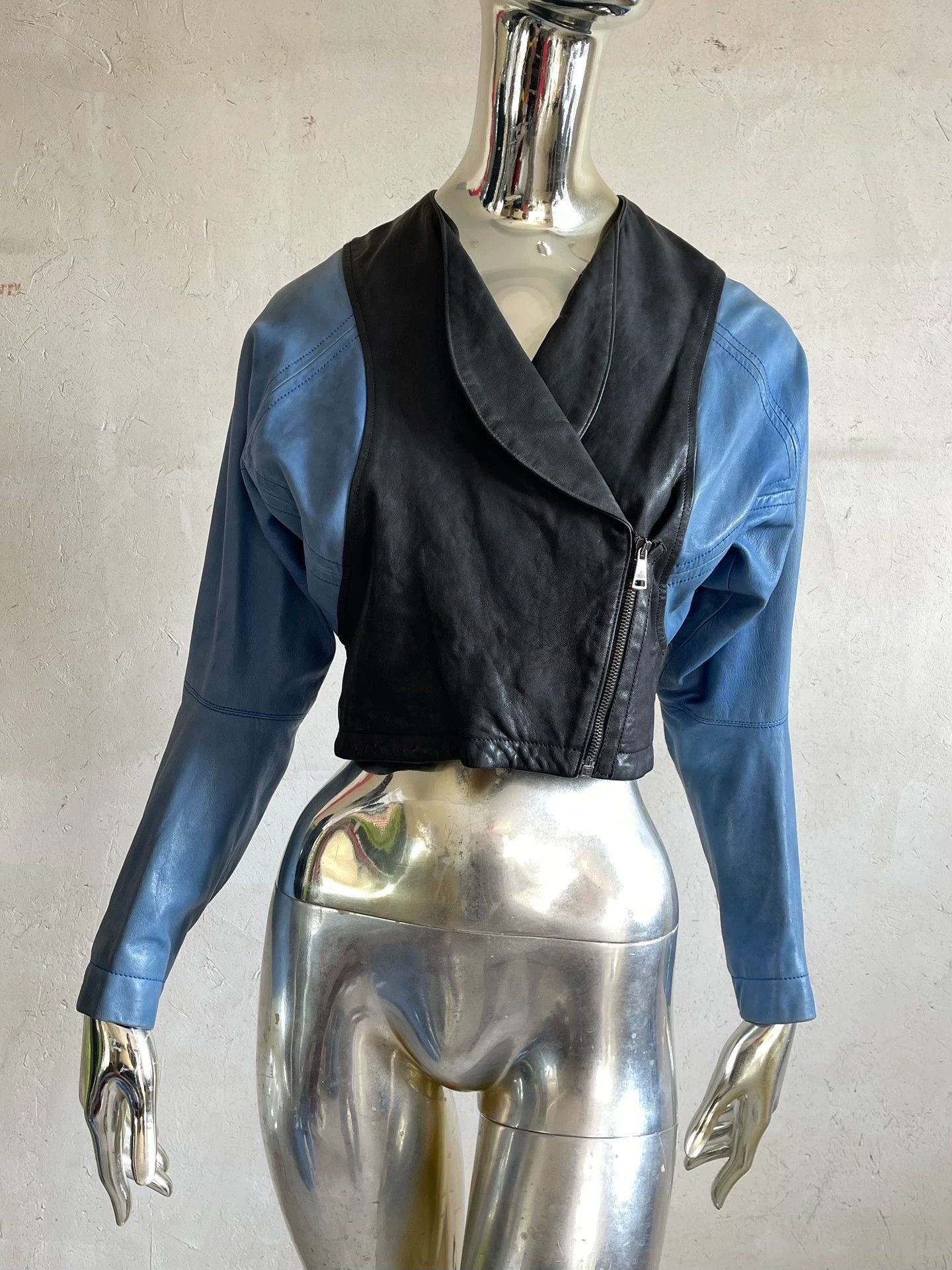 Vivienne Westwood Vivienne Westwood Punk Colorblock Leather Jkt Wmns 40 Size S / US 4 / IT 40 - 1 Thumbnail