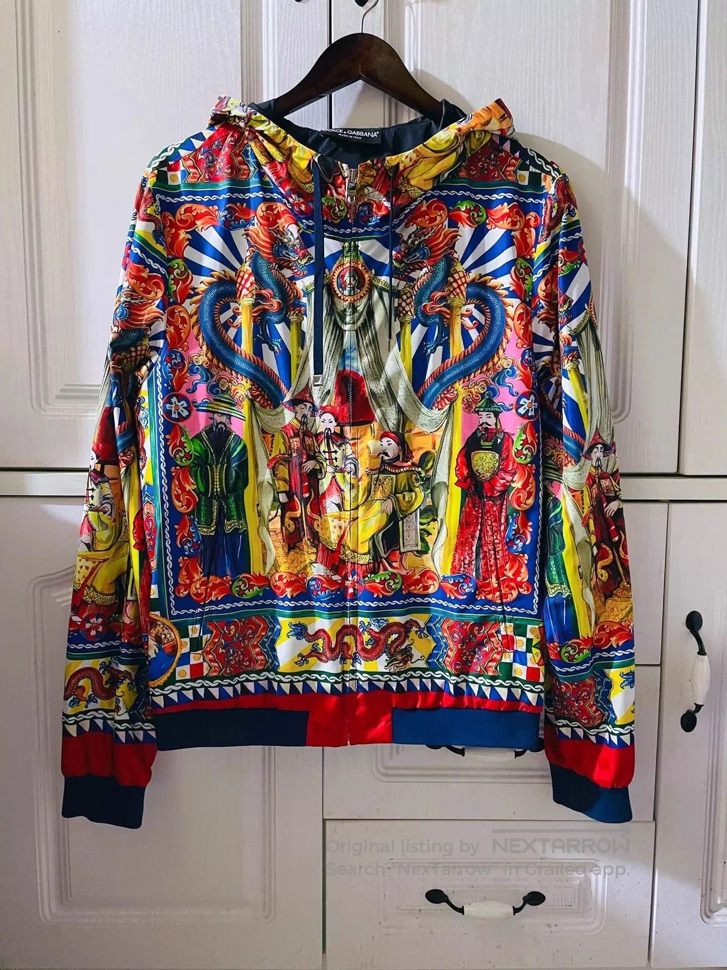 Dolce & Gabbana Multi-Color Printed Hooded Jacket. Size US M / EU 48-50 / 2 - 1 Thumbnail