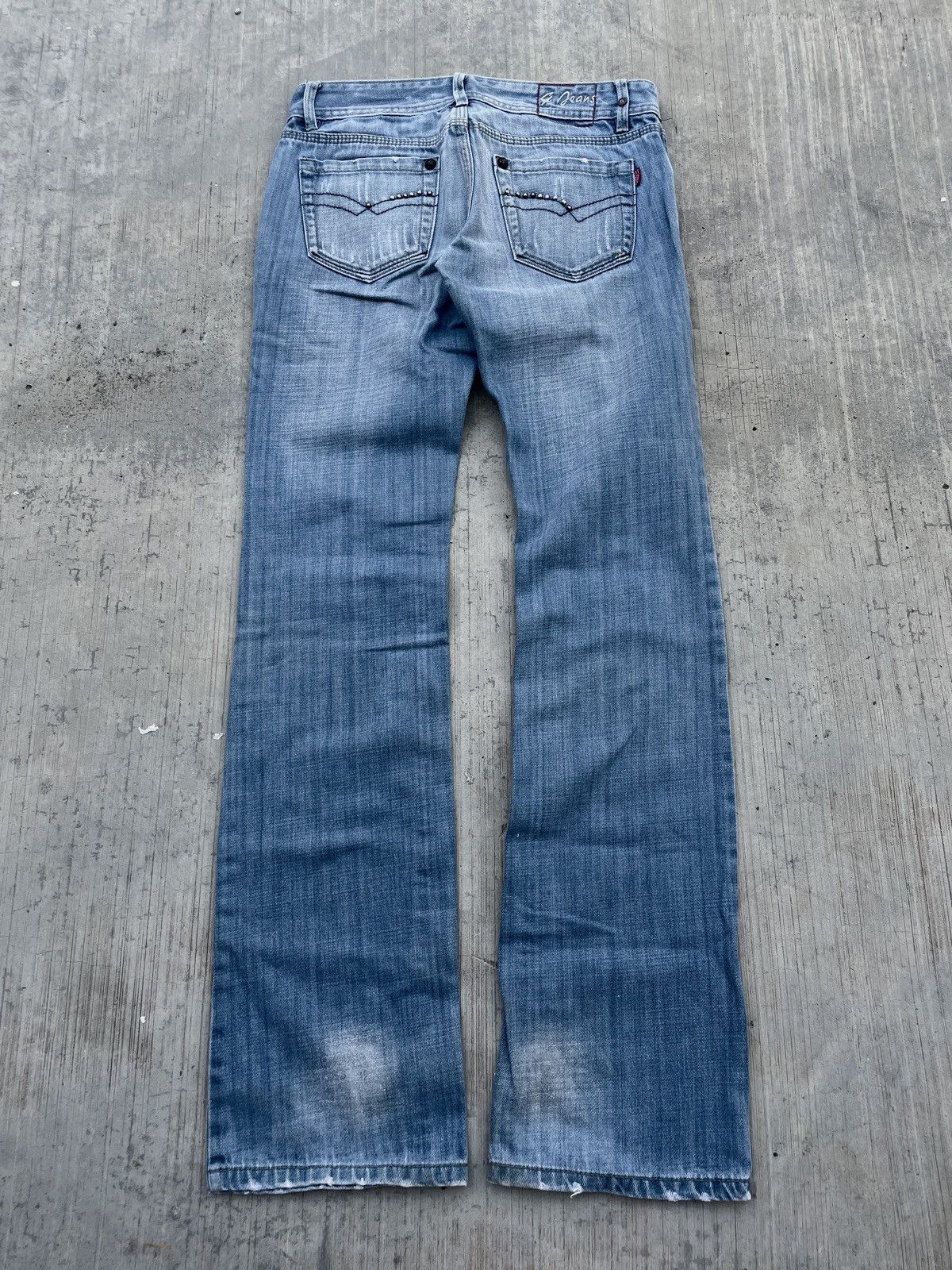 Japanese Brand 2000s JAPANESE BRAND 9 JEANS WHISKER SKINNY PUNK ARCHIVE Size 29" - 6 Thumbnail