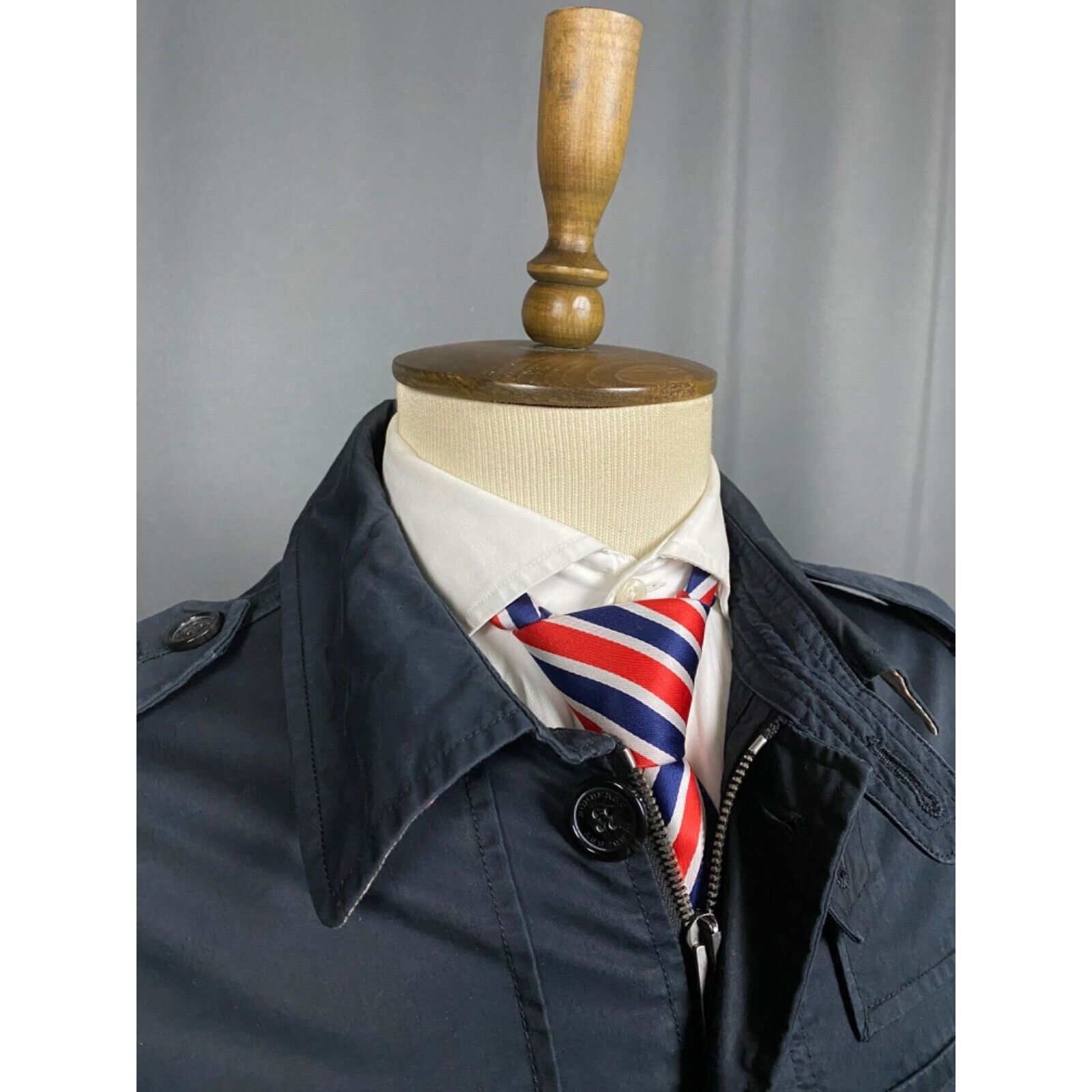 Burberry Burberry Nova Check Dark Blue Multipocket Utility Field Jack Size US XL / EU 56 / 4 - 6 Thumbnail