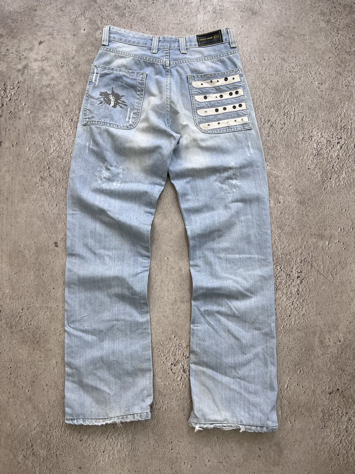 Japanese Brand × Vintage Vintage Distressed Denim Pants Cavalli Style Jeans Size US 30 / EU 46 - 7 Thumbnail