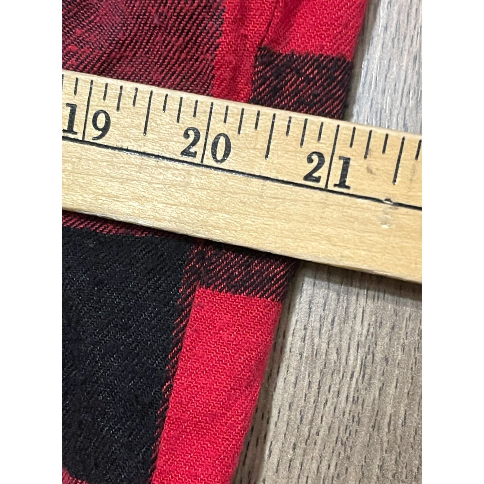 Vintage Canyon Shirt Men's 2X Tall Red Plaid Button Up Long Sleeve Shirt Casual Fall Spring Summer Mens Size US XXL / EU 58 / 5 - 6 Thumbnail