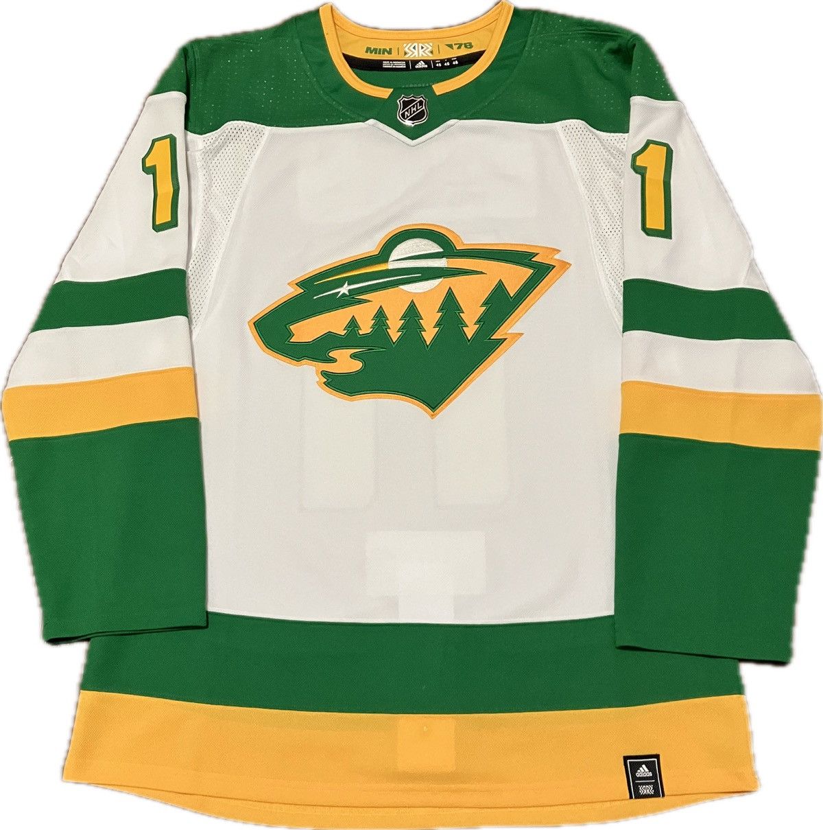 NHL NWOT Minnesota Wild Parise RR 1 Adidas NHL Hockey Jersey 46 Size US S / EU 44-46 / 1 - 1 Thumbnail
