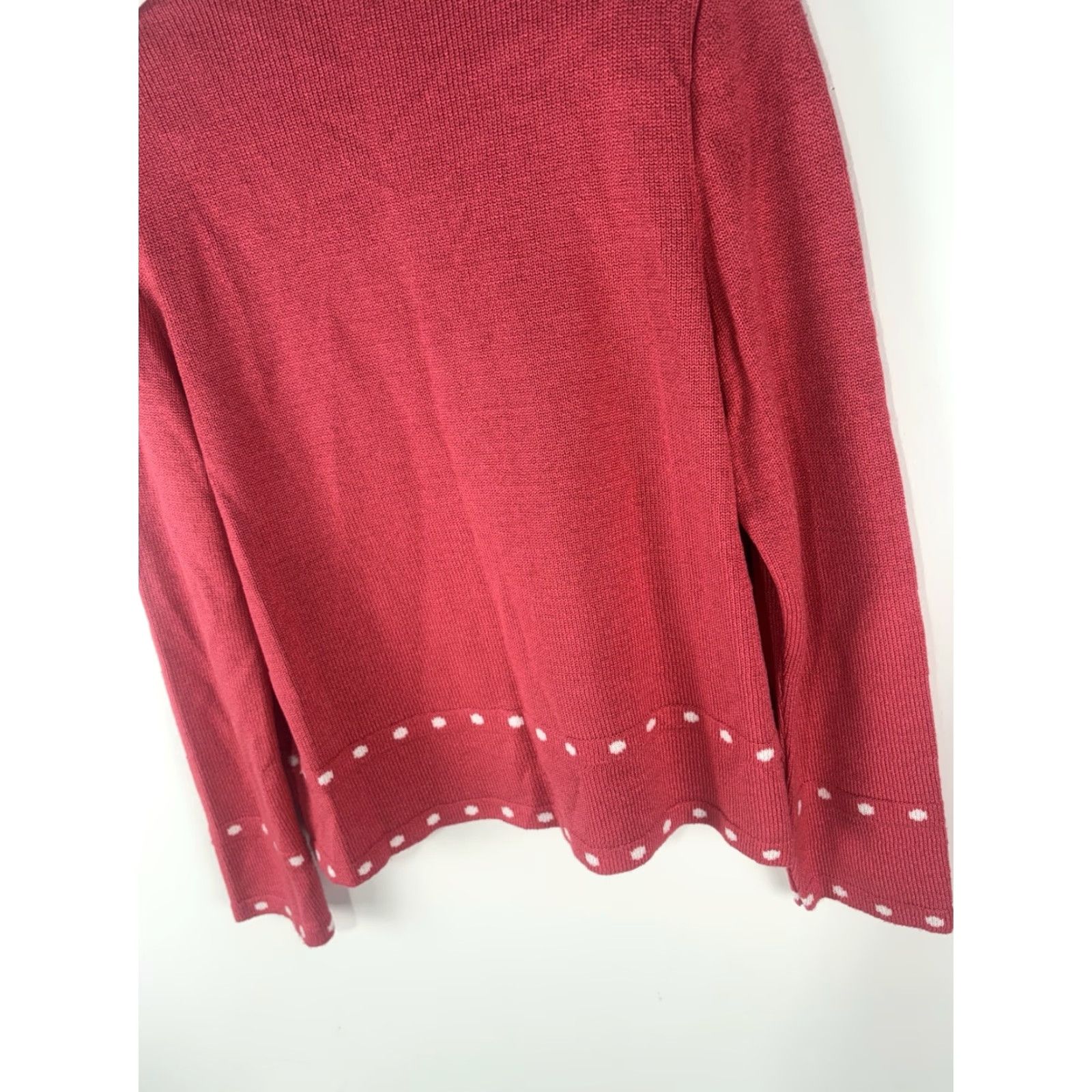 Pinko VINTAGE Mita Pink Cardigan Womens Size 8 Knit Sweater Long Sleeve Round Neck 80s Casual Size M / US 6-8 / IT 42-44 - 7 Thumbnail