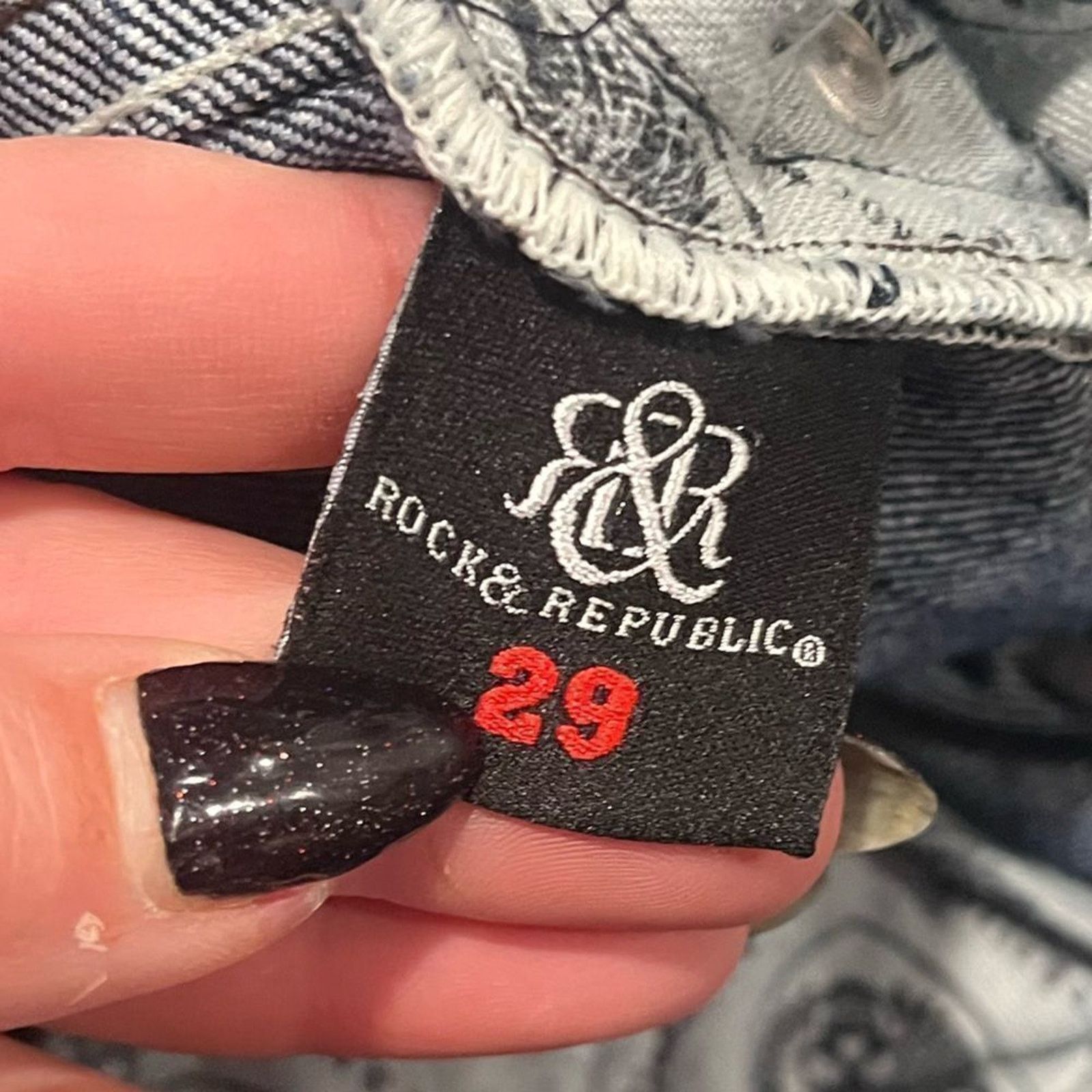 Rock & Republic Rock & Republic Womens Bootcut Jeans Stretch Denim Size 29 Size 29" - 7 Thumbnail