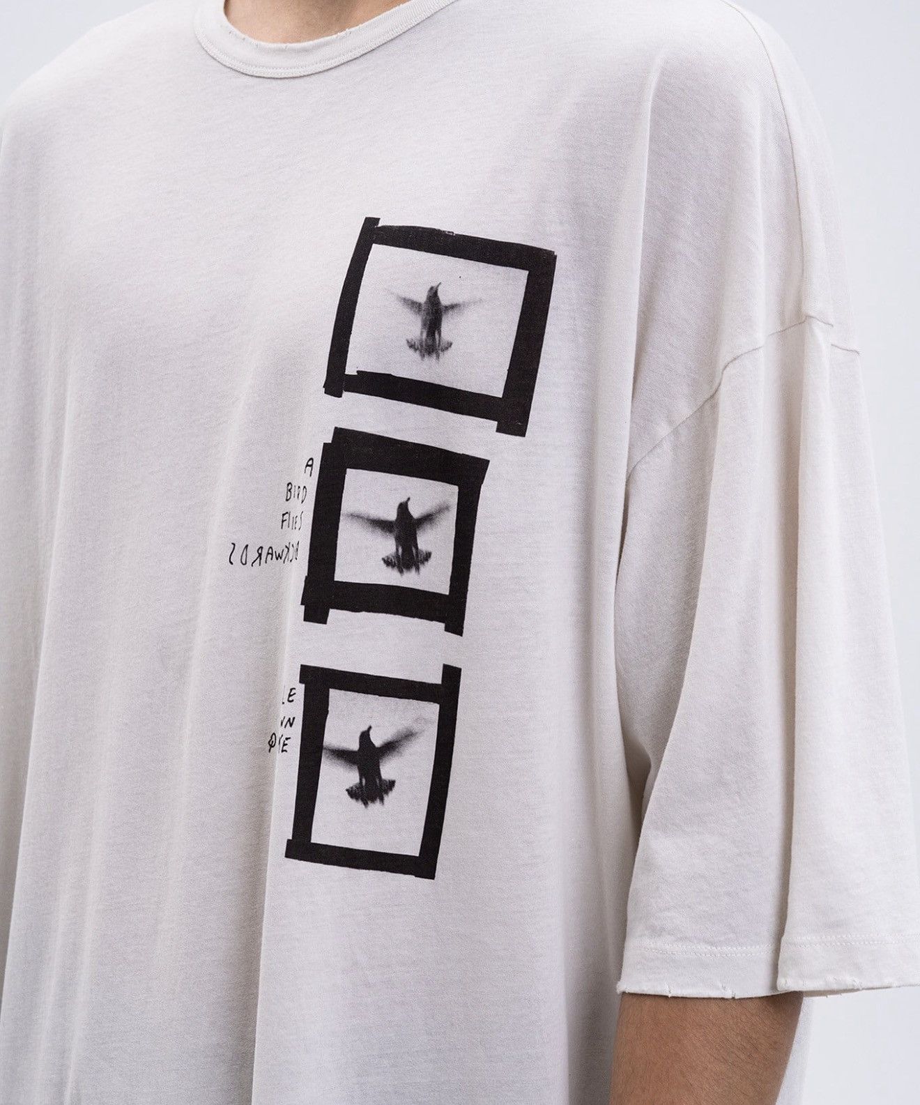 Ann Demeulemeester Fear of God Dieter Printed White T-Shirt Size US S / EU 44-46 / 1 - 4 Thumbnail