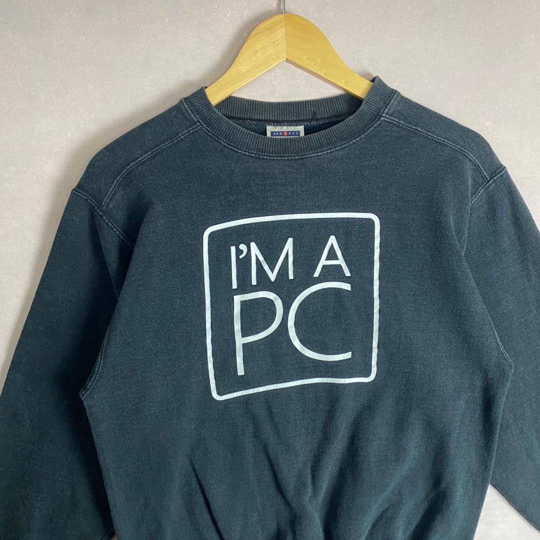 Vintage Vintage I'm am PC Windows 7 Sweatshirt Size US S / EU 44-46 / 1 - 3 Thumbnail