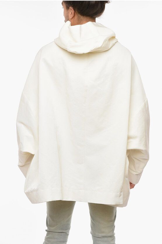 Rick Owens o1y0325 Hooded Jacket in White Size US M / EU 48-50 / 2 - 3 Thumbnail