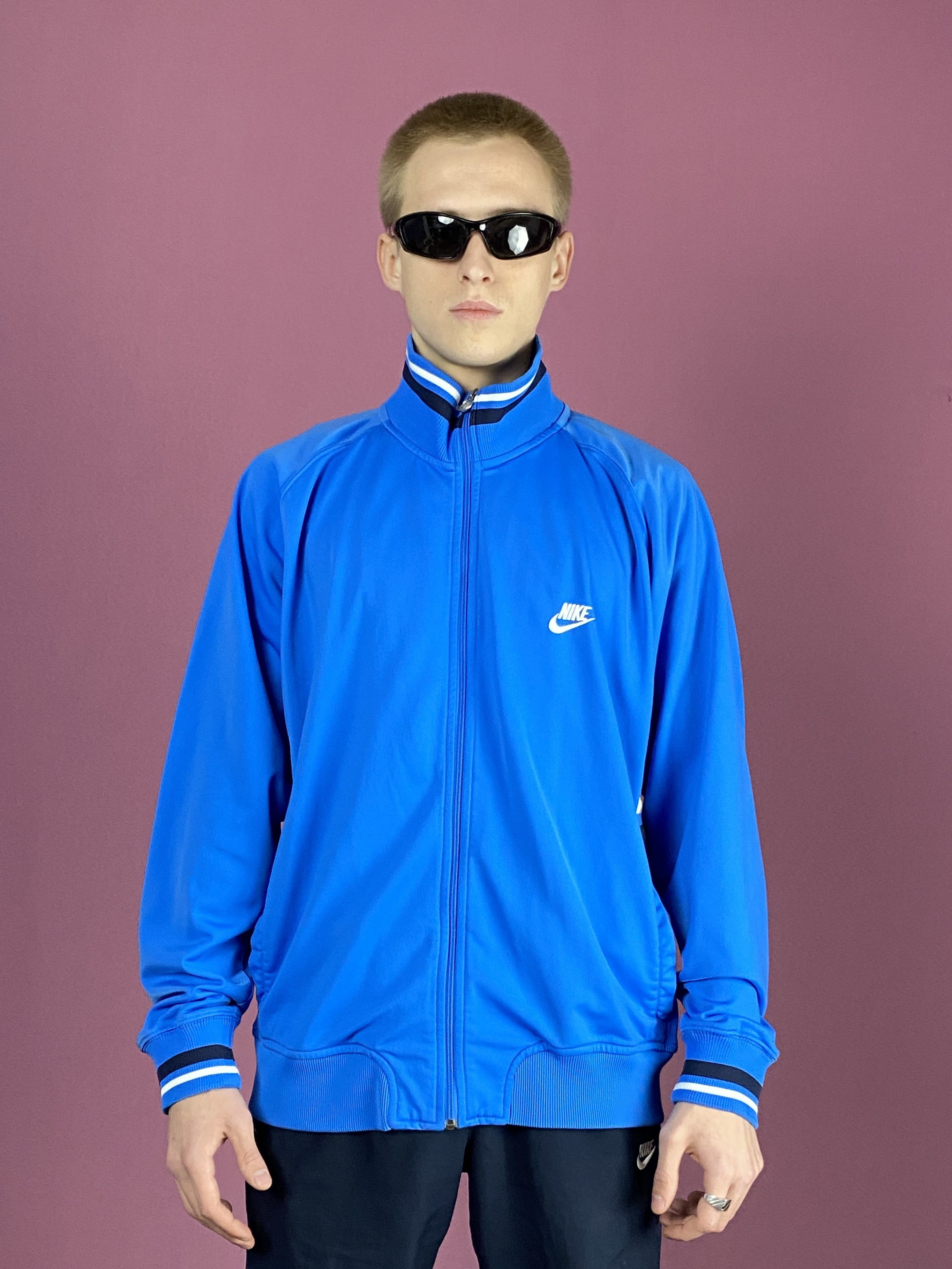 Nike × Vintage Y2k Nike Vintage Men's Track Jacket - L Size US L / EU 52-54 / 3 - 1 Thumbnail