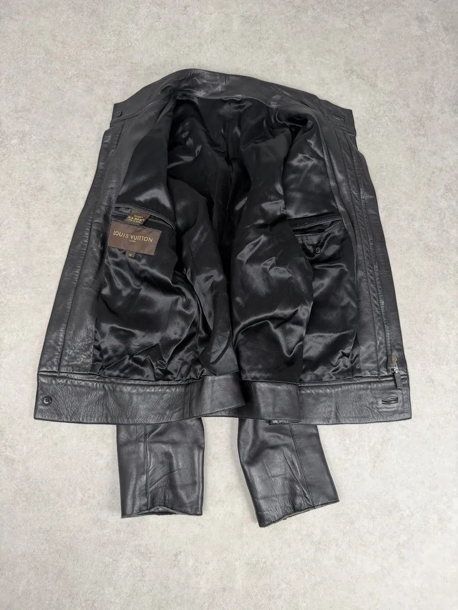 Louis Vuitton 2000s Louis Vuitton Black French Classy Leather Jacket Size US M / EU 48-50 / 2 - 5 Thumbnail