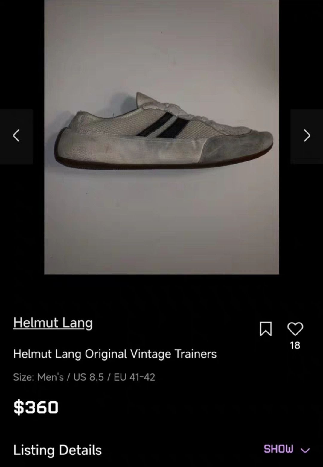 Helmut Lang 90s Archive german army trainer‌ Size US 5 / IT 35 - 6 Thumbnail