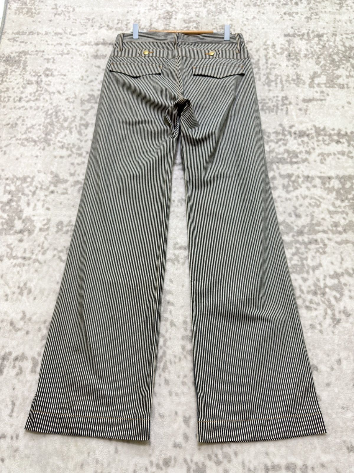 Morgan Homme Vintage Morgan Homme Hickory Railroad Stripe Wide Leg Pants Size US 32 / EU 48 - 2 Thumbnail