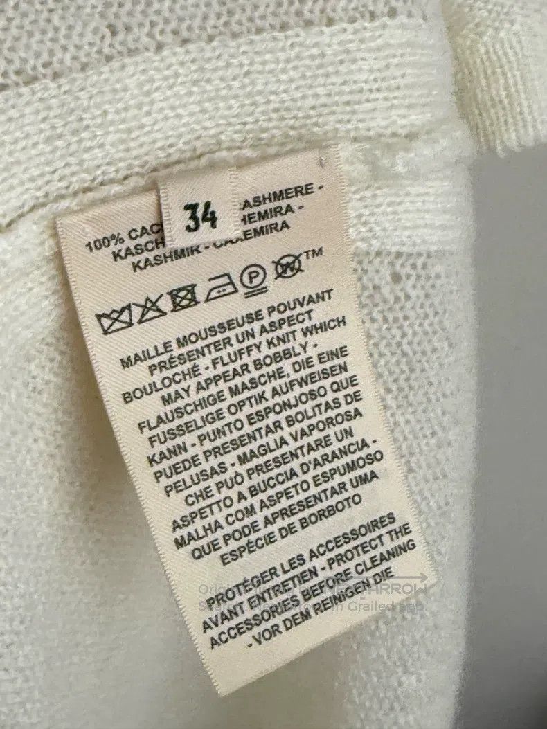 Hermes Hermes V-neck 100% cashmere women's knit sweater Size XXS / US 00 / IT 34 - 6 Thumbnail