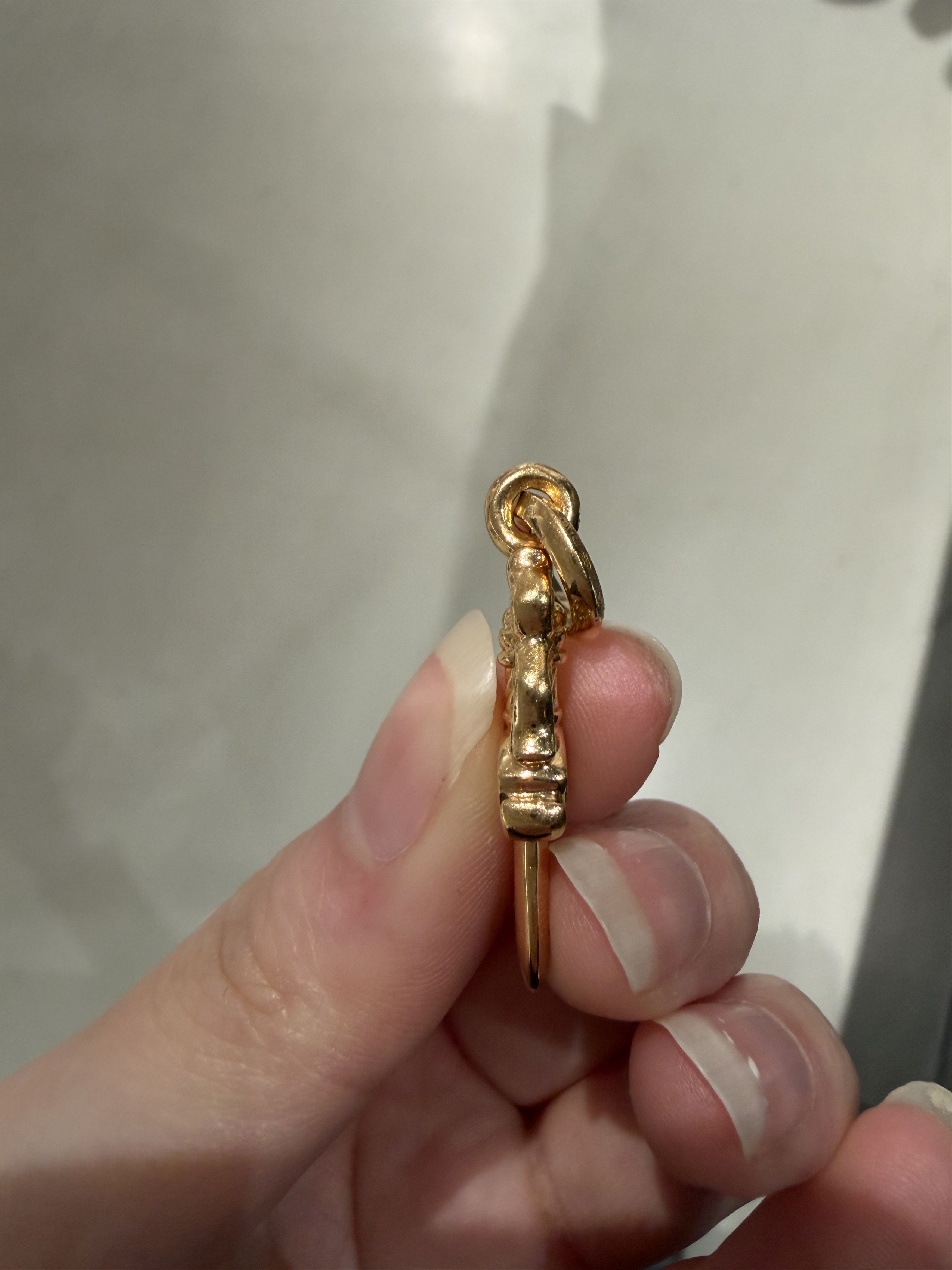 Chrome Hearts Chrome Hearts 22K Gold Ruby Dagger Charm Pendant Size ONE SIZE - 6 Thumbnail