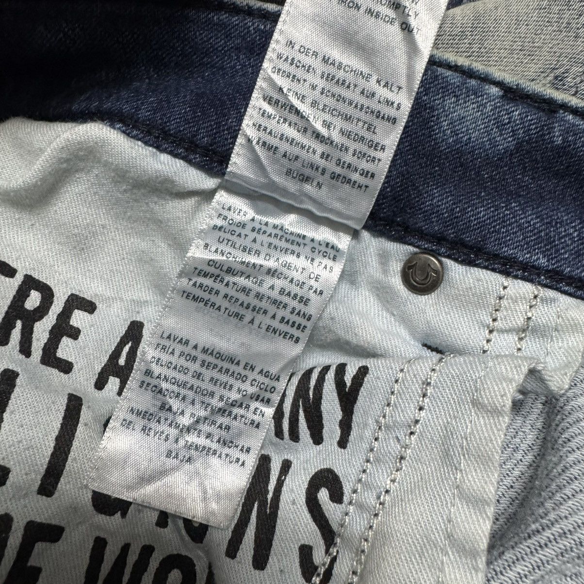 True Religion True Religion Rocco Denim Biker Jeans Size US 34 / EU 50 - 24 Thumbnail