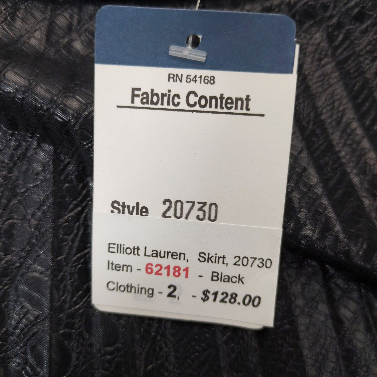 Other Elliott Lauren Black Croc Faux Leather Pleated Midi Skirt Size 30" / US 8 / IT 44 - 6 Thumbnail