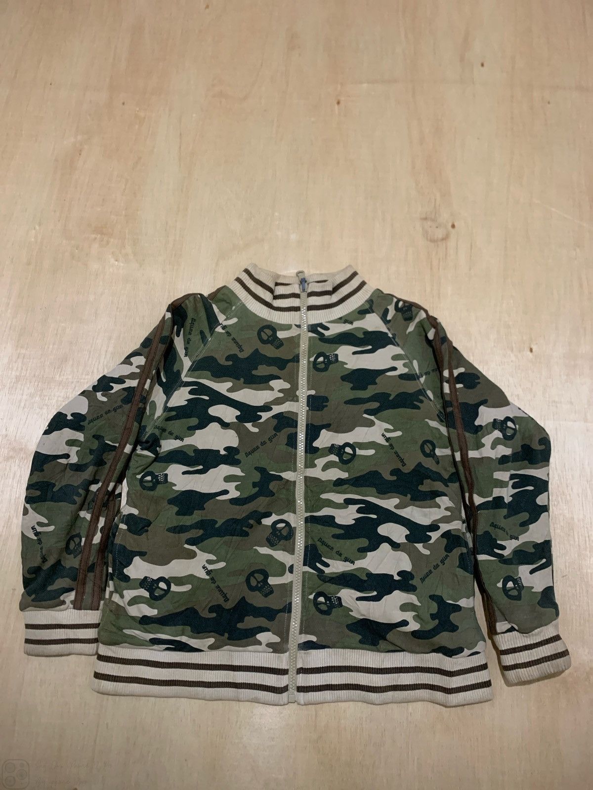 Hysteric Glamour × Japanese Brand D,Quee de gum the world skull Reversible Camo Jacket Size S / US 4 / IT 40 - 1 Thumbnail