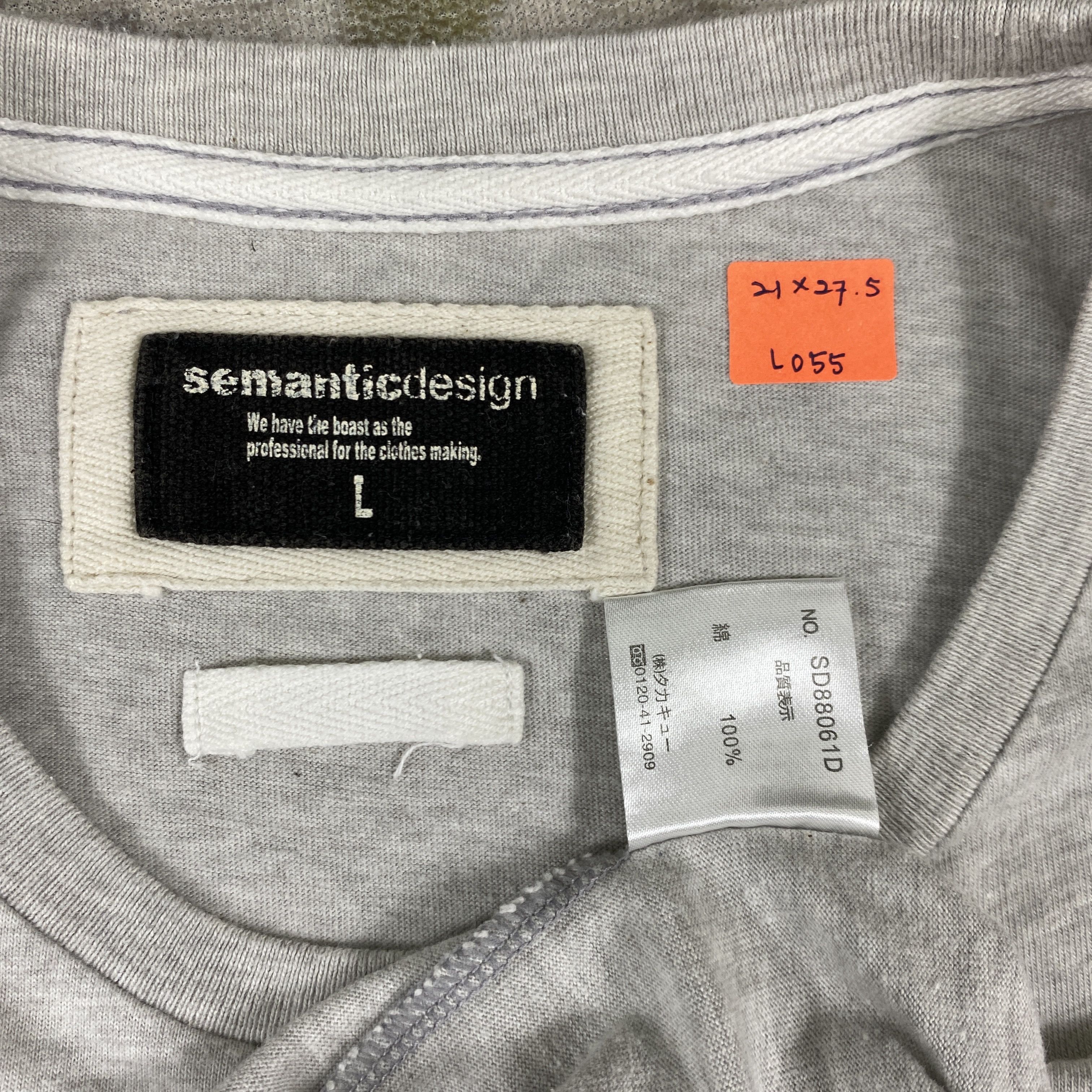 semanticdesign Vintage Semantic Design T-Shirt - L055 Size US L / EU 52-54 / 3 - 6 Thumbnail