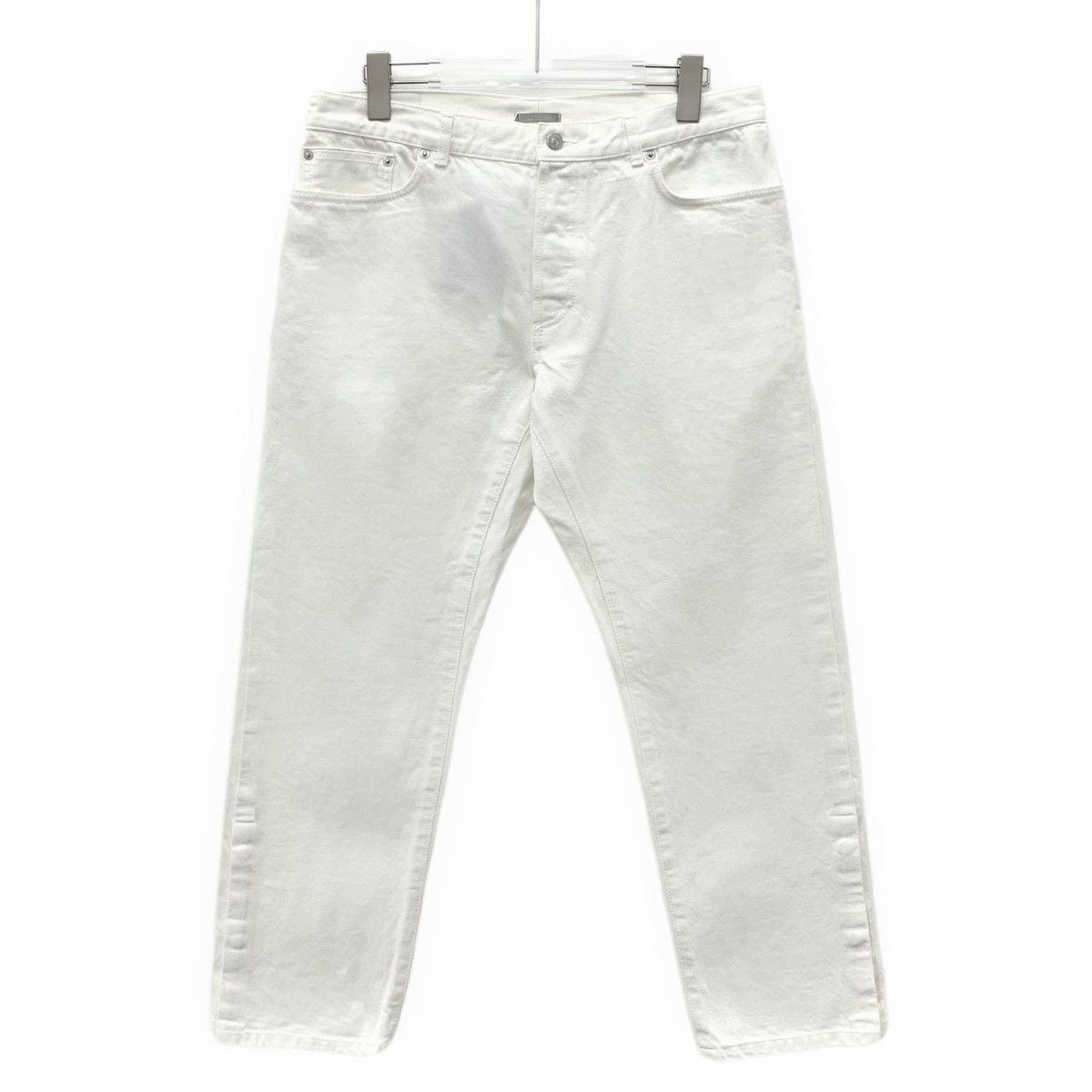Dior Dior White Logo Badge Embroidered Cotton Casual Pants K26WX Size 25" / US 0 / IT 36 - 1 Thumbnail