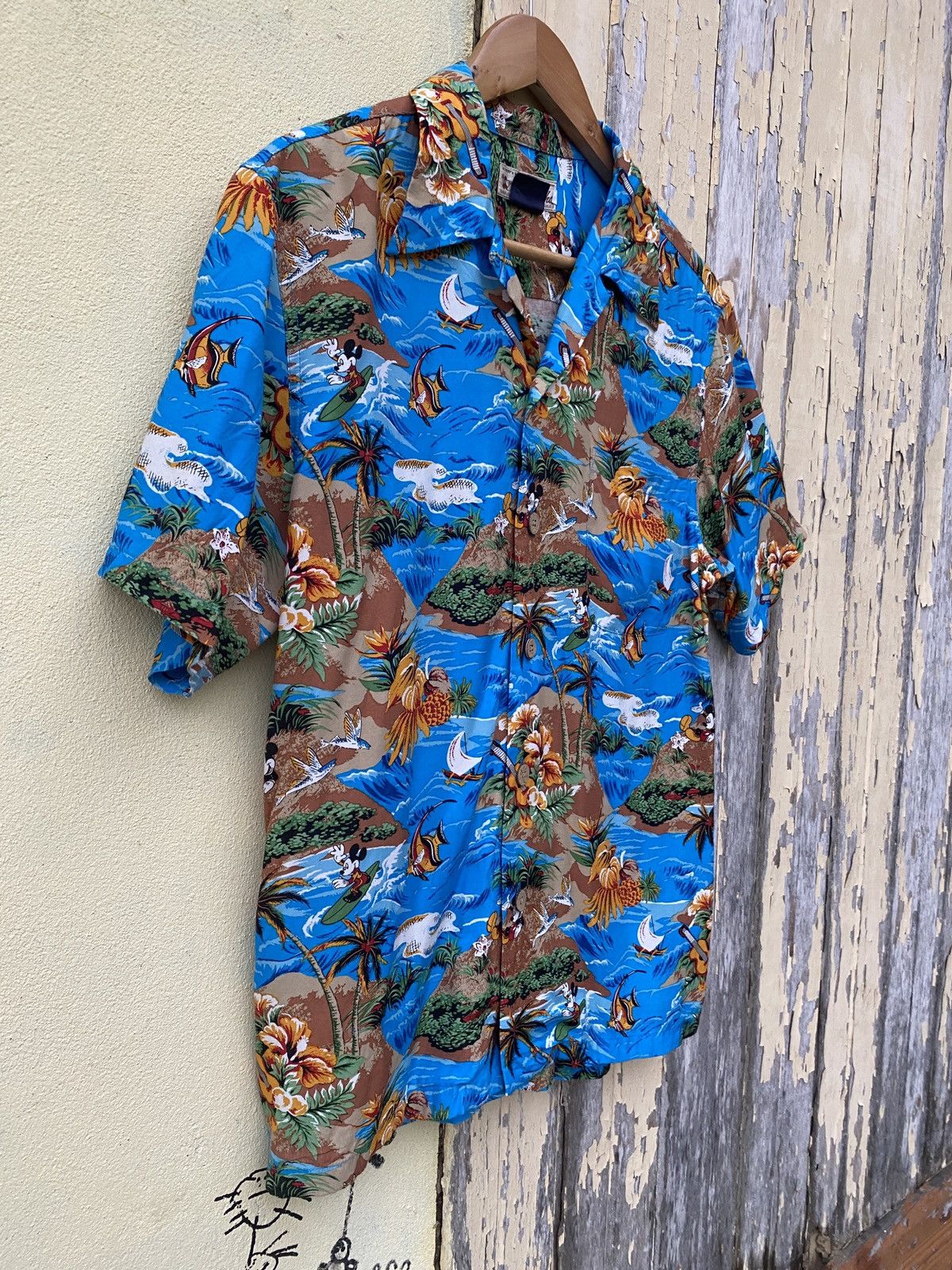 Disney × Vintage Vintage aloha disney mickey full print hawaiian shirt Size US L / EU 52-54 / 3 - 3 Thumbnail