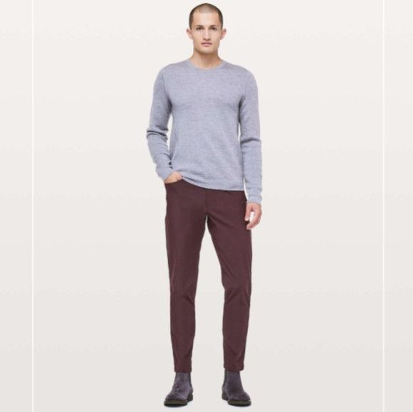 Lululemon Lululemon ABC Pant Classic 28" Black Plum Waist 32" Size US 32 / EU 48 - 1 Thumbnail