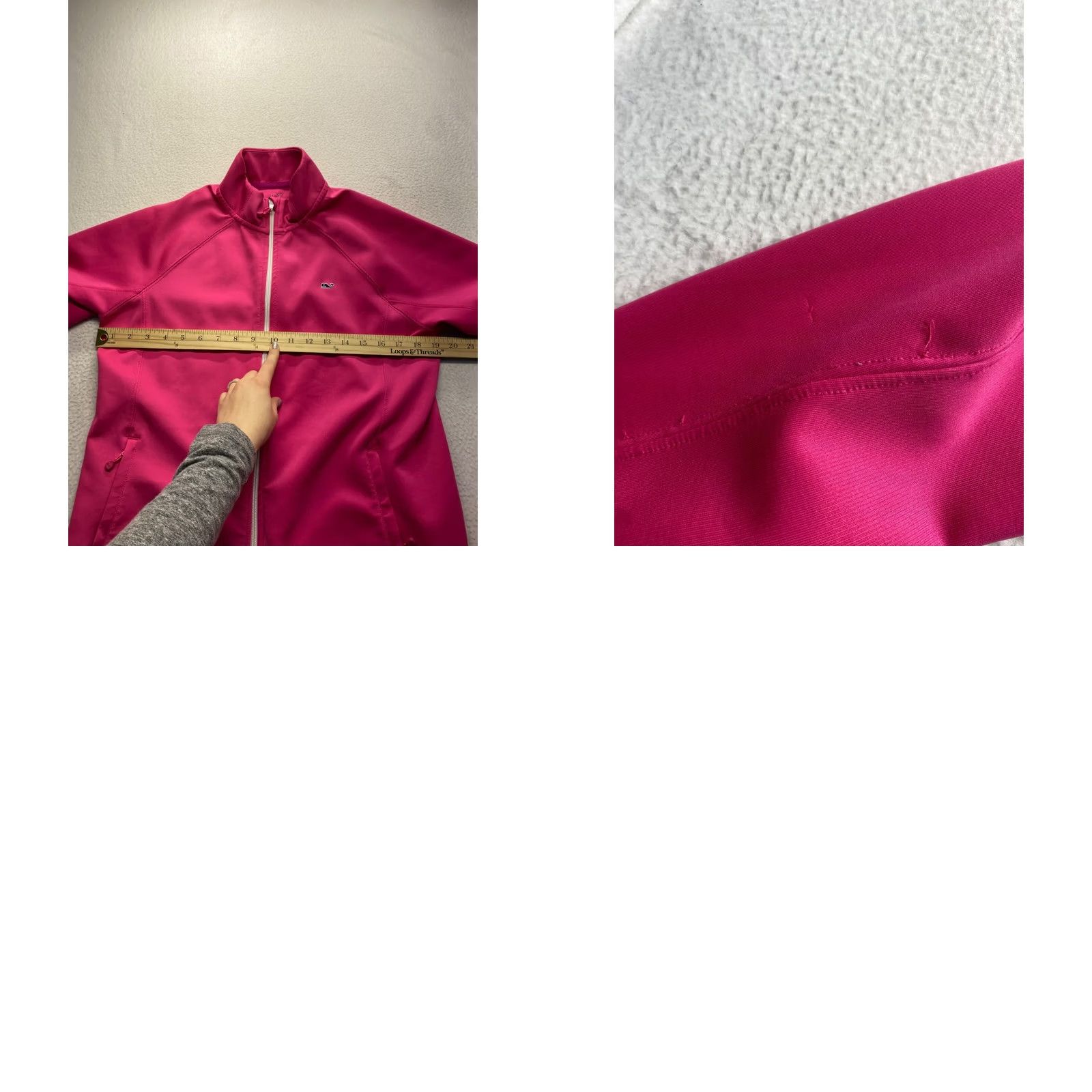 Vineyard Vines Vineyard Vines Womens Pink Full Zip Sweatshirt L Size L / US 10 / IT 46 - 8 Thumbnail