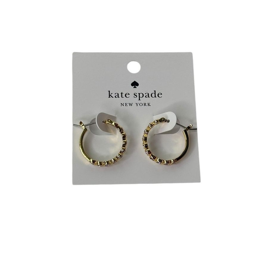 Kate Spade Kate Spade Full Circle Huggies Hoops Earrings Gold Size ONE SIZE - 4 Thumbnail