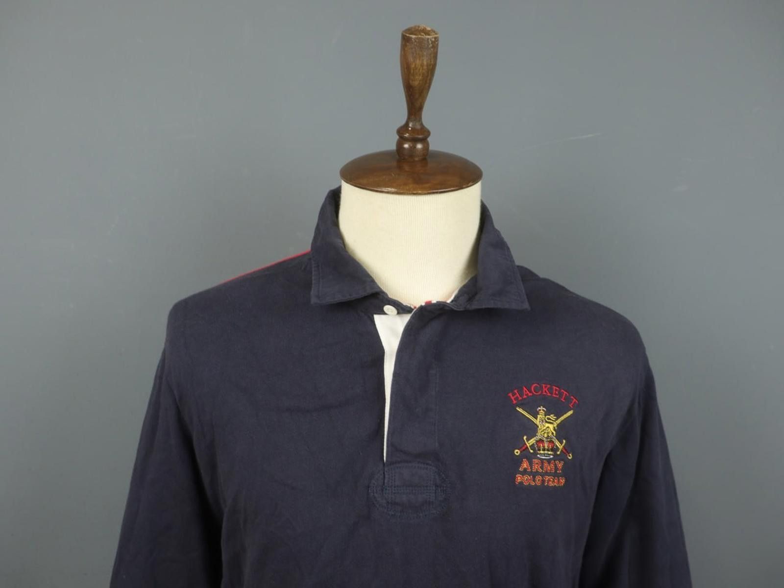 Hackett Hackett 1 Army Polo Team Raglan Sleeve Shirt Size XL Size US XL / EU 56 / 4 - 11 Thumbnail