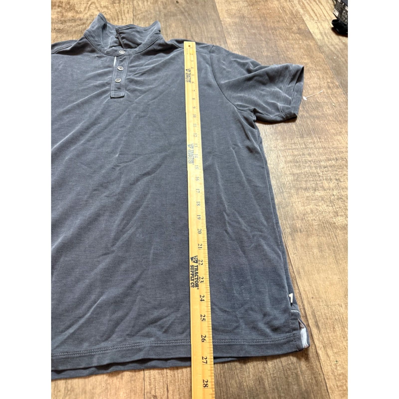 Tommy Bahama TOMMY BAHAMA Polo Shirt Mens L Gray Short Sleeve Collared Polo Shirt Big & Tall Mens Shirt Gray Beach Size US L / EU 52-54 / 3 - 2 Thumbnail