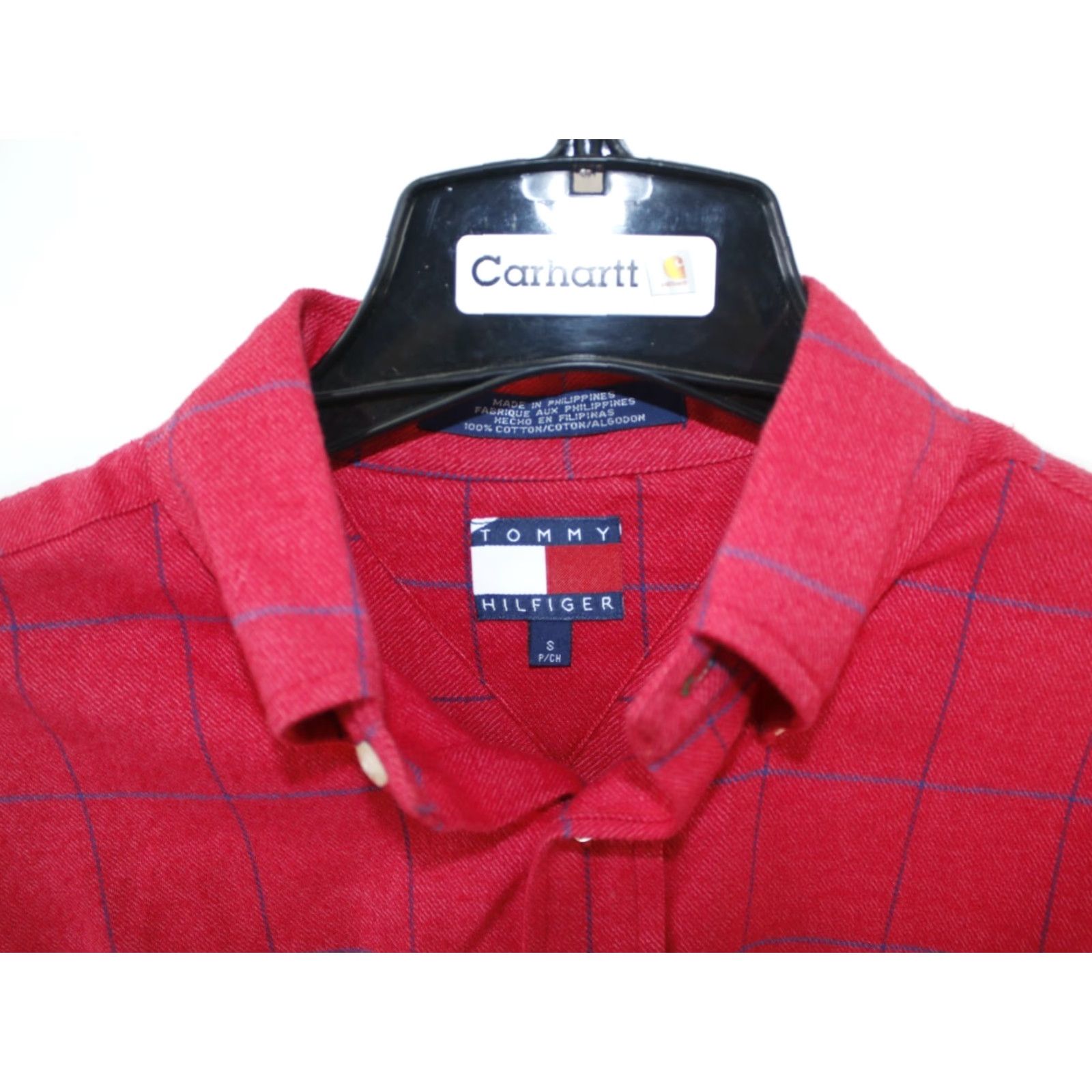 Tommy Hilfiger Tommy Hilfiger Red Check Shirt Mens Long Sleeve Button Down Casual Size Small Size US S / EU 44-46 / 1 - 3 Thumbnail