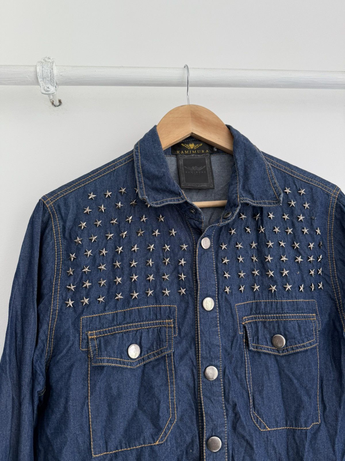 Japanese Brand × Vintage Vintage Kamimura Tokyo Avant Garde Denim Shirt Size US M / EU 48-50 / 2 - 5 Thumbnail